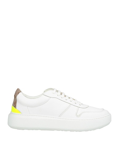 HERNO Sneakers White Leather, Textile fibers