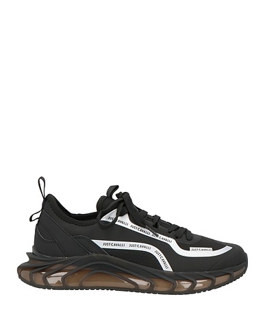 JUST CAVALLI Sneakers Nero Fibre tessili, Altre Fibre