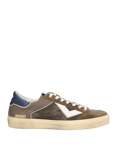 4B12 Sneakers Military green Leather