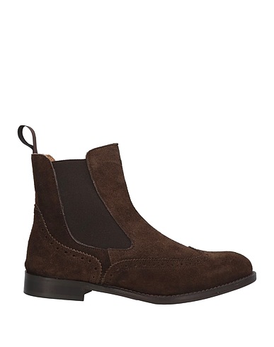 SAXONE Ankle boot Chocolate brown Leather