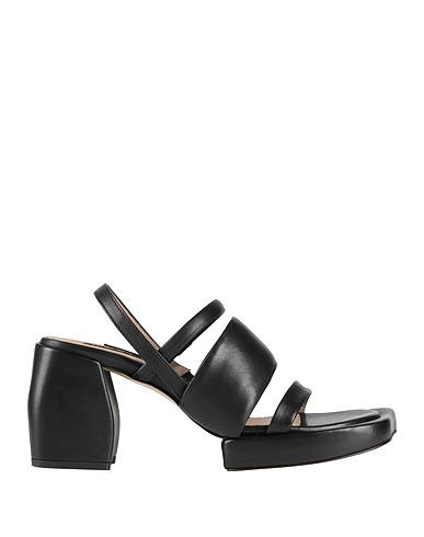 MALLONI Sandals Black Leather