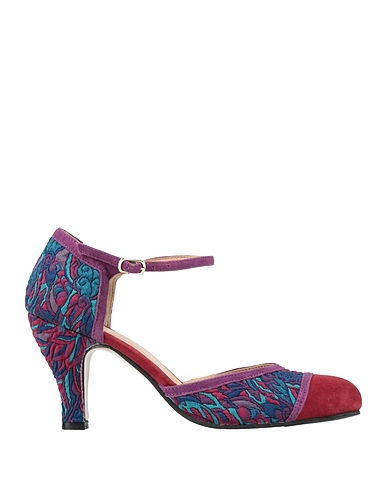 DORA Pump Purple Textile fibers, Leather