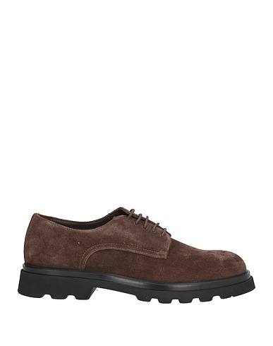DOUCAL'S Laced shoes Dark brown Leather