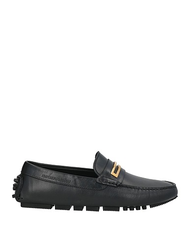 EMPORIO ARMANI Loafers Black 100% Cow leather