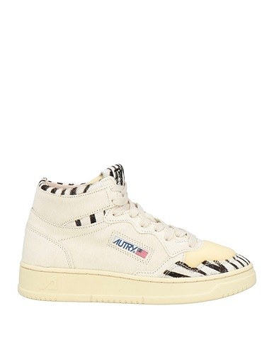 AUTRY Sneakers Ivory Leather, Textile fibers