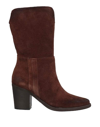 LUNA Ankle boot Dark brown Leather