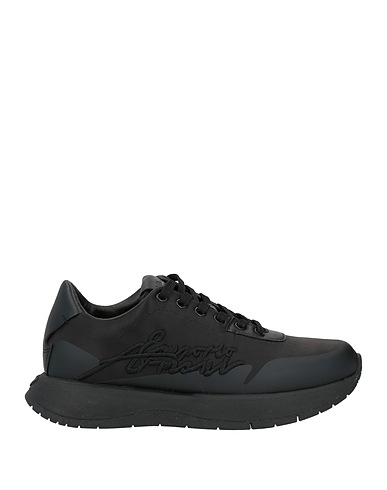 EMPORIO ARMANI Sneakers Μαύρο 100% Πολυεστέρας