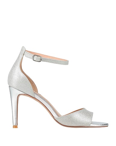 EXE' Sandals Silver Synthetisches Material