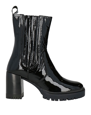 EMANUÉLLE VEE Полусапоги и высокие ботинки Чёрный Кожа