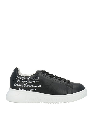 EMPORIO ARMANI Sneakers Black 100% Cow leather