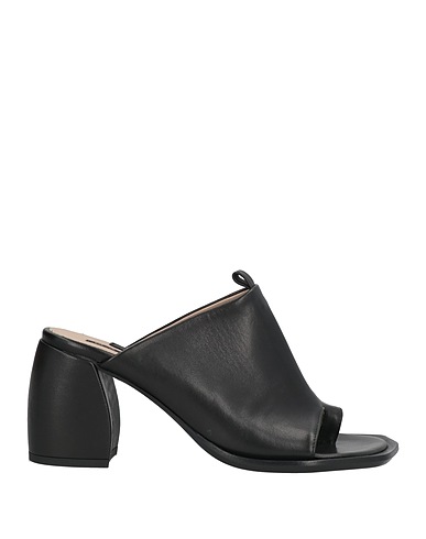MALLONI Flip flops Black Leather