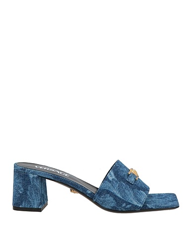VERSACE Sandals Blue Textile fibers