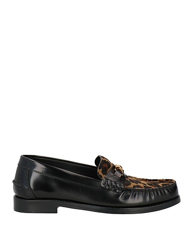 VERSACE Loafers Black Leather