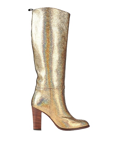 LA BELLE Stiefel Gold Leder