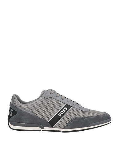BOSS Sneakers Grey Textile fibres, Leather