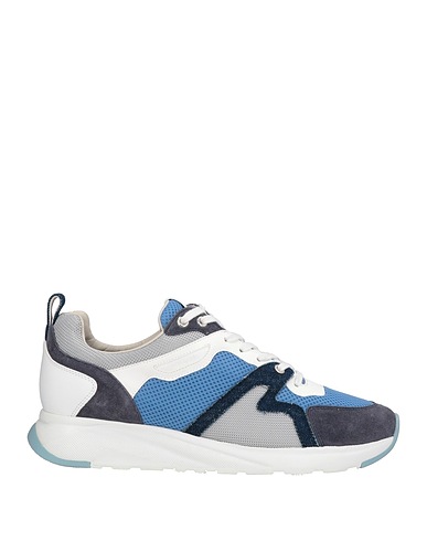 JACOB COHЁN Sneakers Light blue Textile fibers, Leather