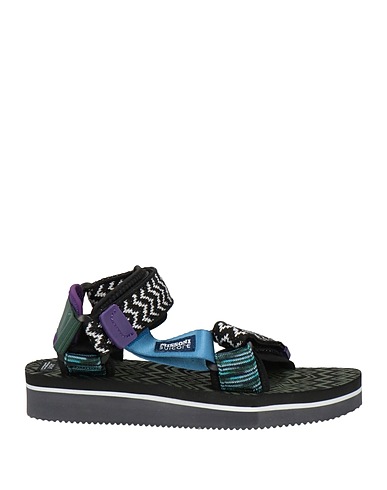 SUICOKE x MISSONI Sandals Black Cotton, Nylon