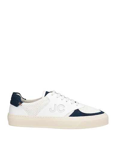 JACOB COHЁN Sneakers Bianco Pelle, Fibre tessili