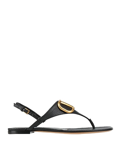 VALENTINO GARAVANI Flip flops Black Leather