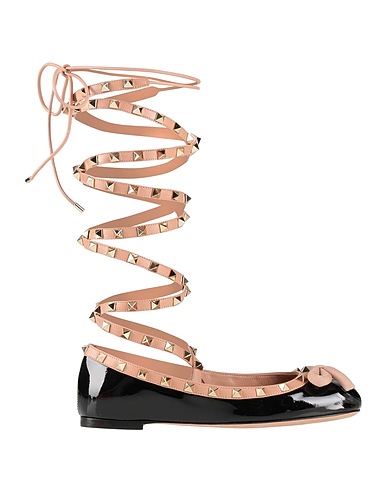 VALENTINO GARAVANI Ballet flats Black Leather