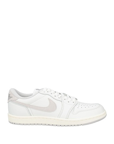 JORDAN Sneakers Hellgrau Leder, Gewebefasern