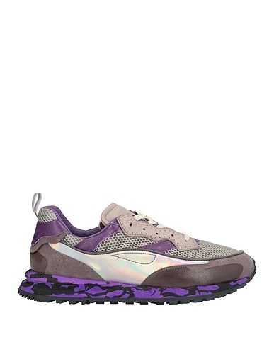 HIDNANDER Sneakers Purple Leather, Textile fibres