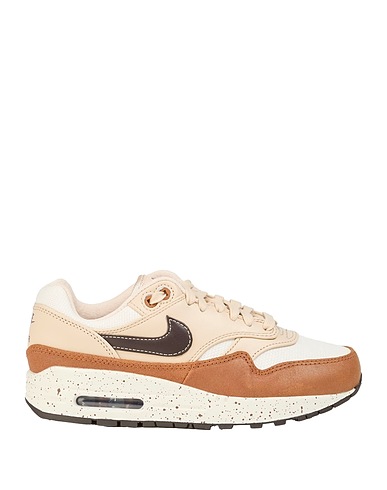NIKE Sneakers Beige Leather, Textile fibres