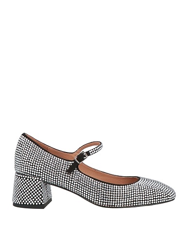BIBI LOU Pumps Silber Gewebefasern