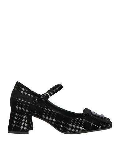 LOLA CRUZ Court Black Textile fibres, Leather