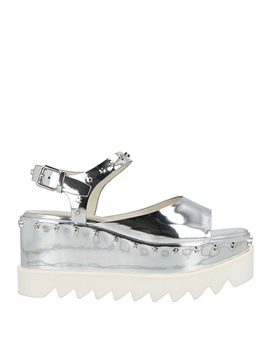 STELLA McCARTNEY Sandals Silver Synthetisches Material