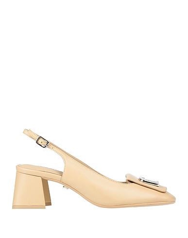 LOLA CRUZ Décolleté Beige Pelle