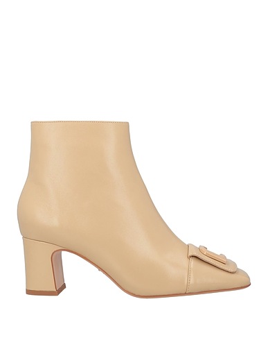 LOLA CRUZ Ankle boot Beige Leather