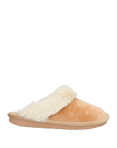 SCHOLL Slides and slippers Beige Textile fibers