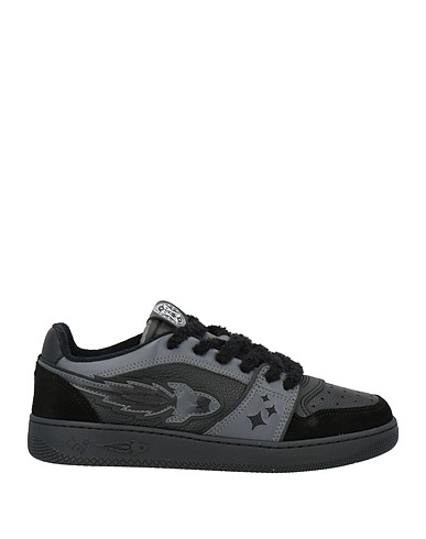 ENTERPRISE JAPAN Sneakers Μαύρο Δέρμα μοσχαριού, Δέρμα βοοειδών, Ίνες υφασμάτων