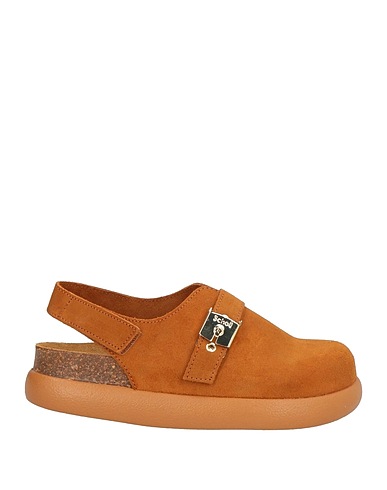 SCHOLL Mules and clogs Brown Leather