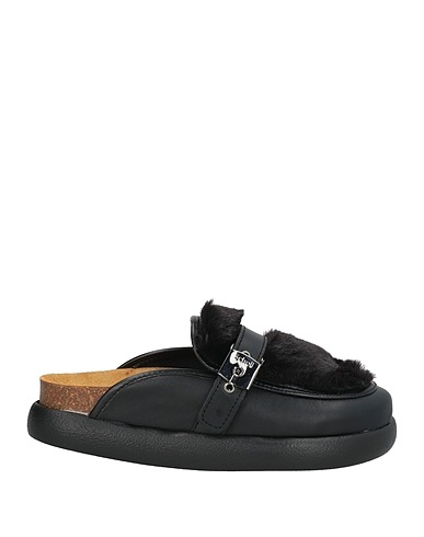 SCHOLL Mule e zoccoli Nero Pelle, Fibre tessili
