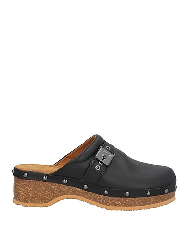SCHOLL Mules and clogs Black Leather