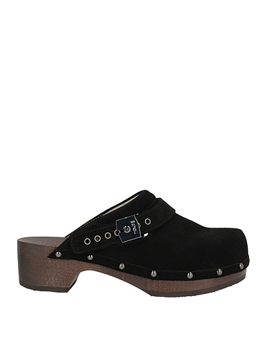 SCHOLL Mules and clogs ICONIC Black Leather