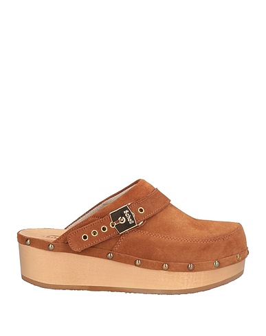 SCHOLL Mules and clogs ICONIC Tan Leather