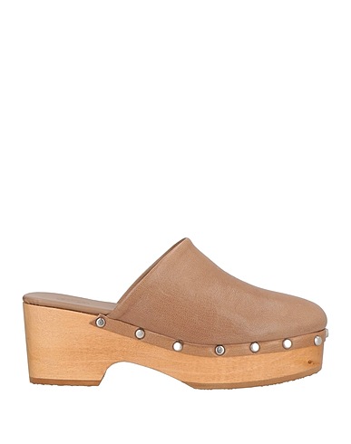 SCHOLL Mules and clogs ICONIC Taupe Leather
