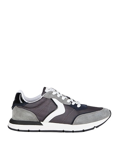 VOILE BLANCHE Sneakers Grey Leather, Textile fibers