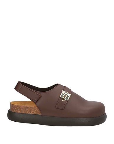 SCHOLL Mules and clogs Chocolate brown Leather
