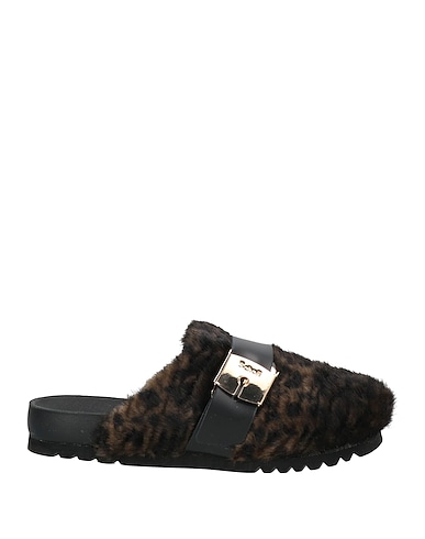 SCHOLL Mules and clogs ICONIC Black Textile fibers