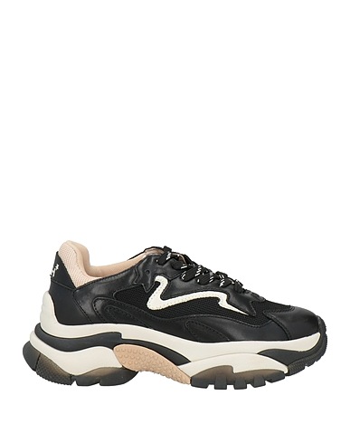 ASH Sneakers Black Calfskin, Textile fibers