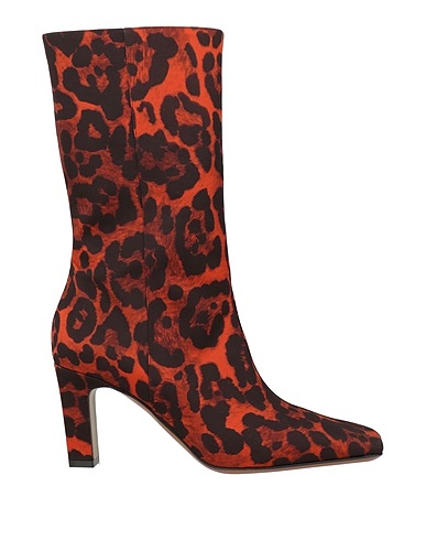 THE SADDLER Ankle boot Rust Textile fibres