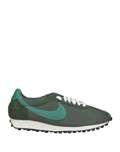 NIKE Sneakers Dark green Textile fibres, Leather