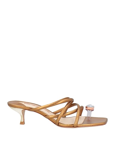 SOPHIA WEBSTER Infradito Oro Pelle, PVC - Polivinilcloruro
