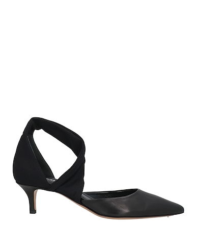 ISABEL MARANT Court Black 100% Calfskin, Textile fibres