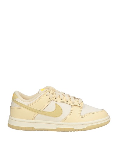 NIKE Sneakers Cream Leather, Textile fibers