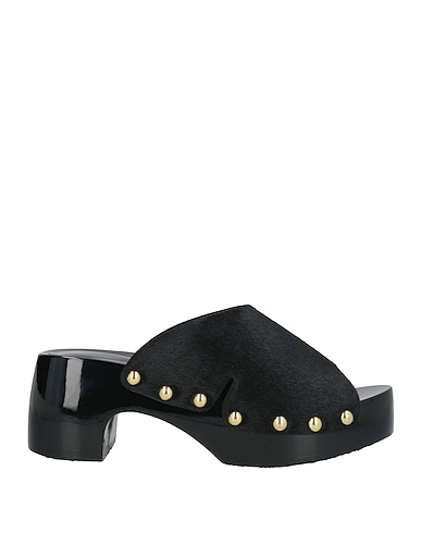 SCHOLL Mules and clogs ICONIC Black Leather